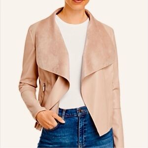 Bagatelle Tan Blazer with Waterfall Design and Wide Lapels